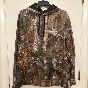 Kansas City Chiefs Dunbrooke Circle Champion Tech Fleece Hoodie Realtree Camo L